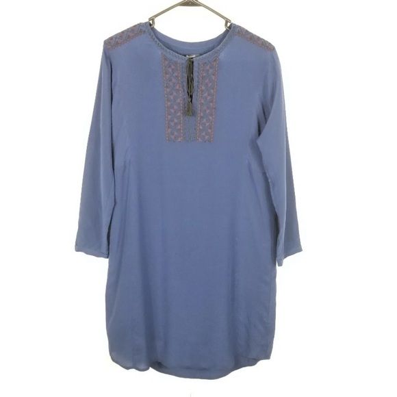 Madewell 100% Silk Embroidered Shift Tunic Prologue Small - Picture 4 of 7